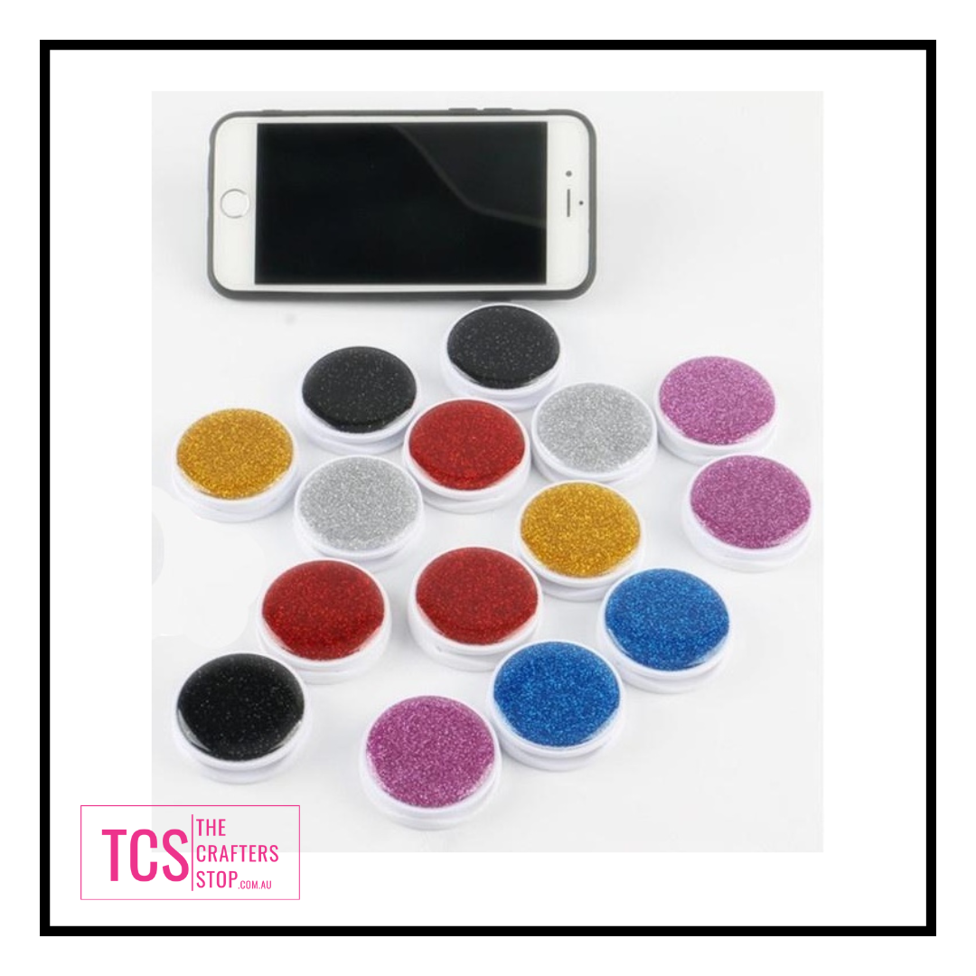 Glitter Mobile Phone Pop Sockets (Assorted Colours)