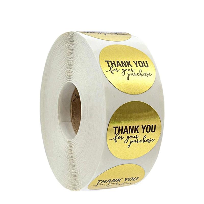 "Thank You" Business Stickers (500pcs or 100pcs)