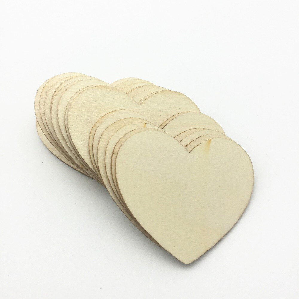 Wooden Love Heart Blank (2 Pack)