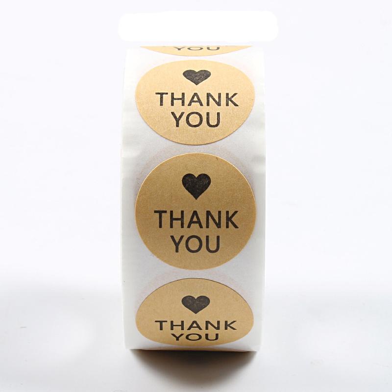 "Thank You" Business Stickers (500pcs per roll)