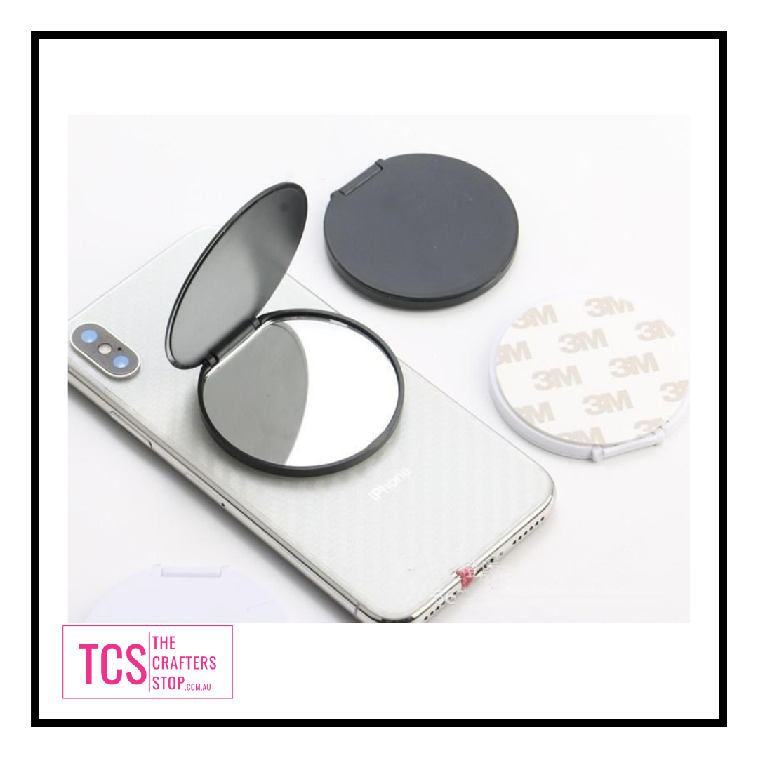 Compact Mirror Mobile Phone Pop Socket