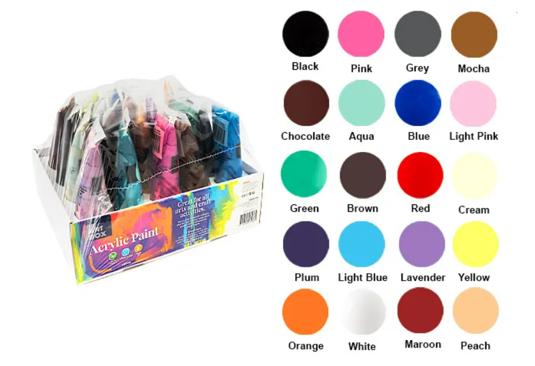 Acrylic Paint Tube - 100ml (Many Colours)