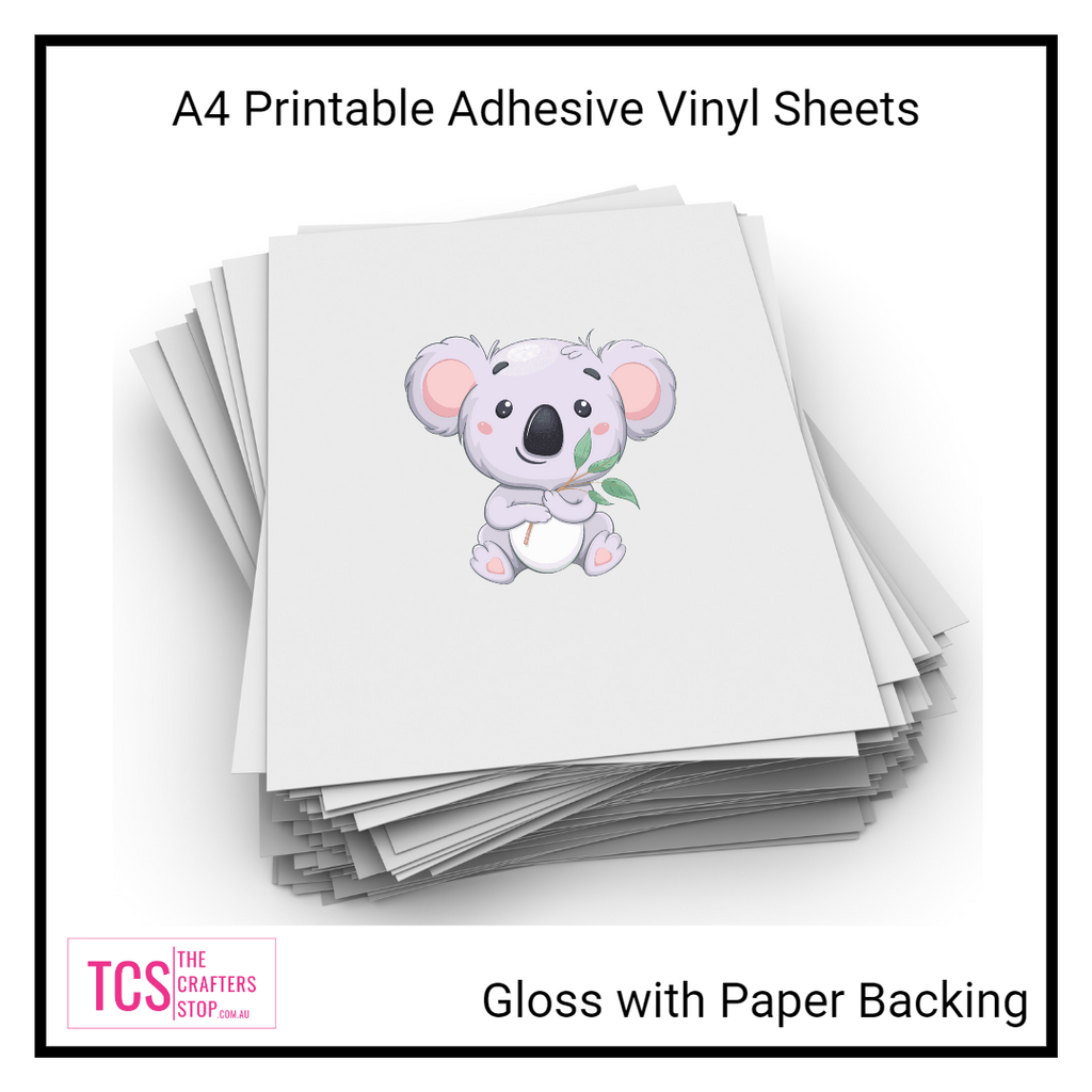 A4 Printable PP Adhesive VINYL Sheets - Inkjet