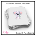 A4 Printable PP Adhesive VINYL Sheets - Inkjet