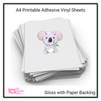 A4 Printable PP Adhesive VINYL Sheets - Inkjet