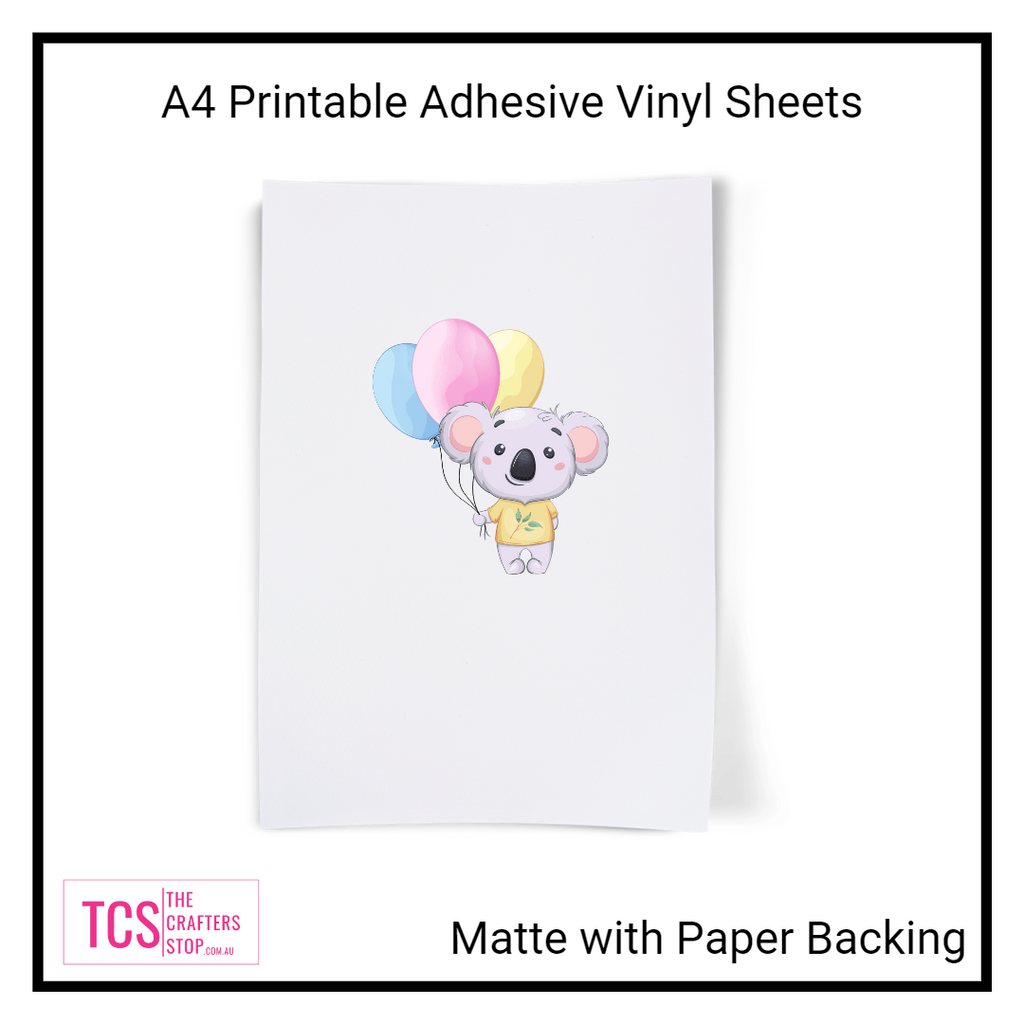 A4 Printable PP Adhesive VINYL Sheets - Inkjet