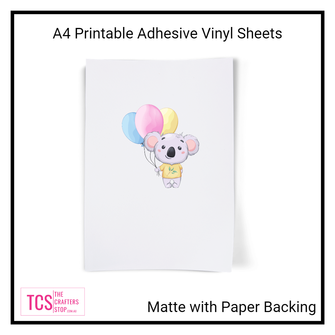 A4 Printable PP Adhesive VINYL Sheets - Inkjet