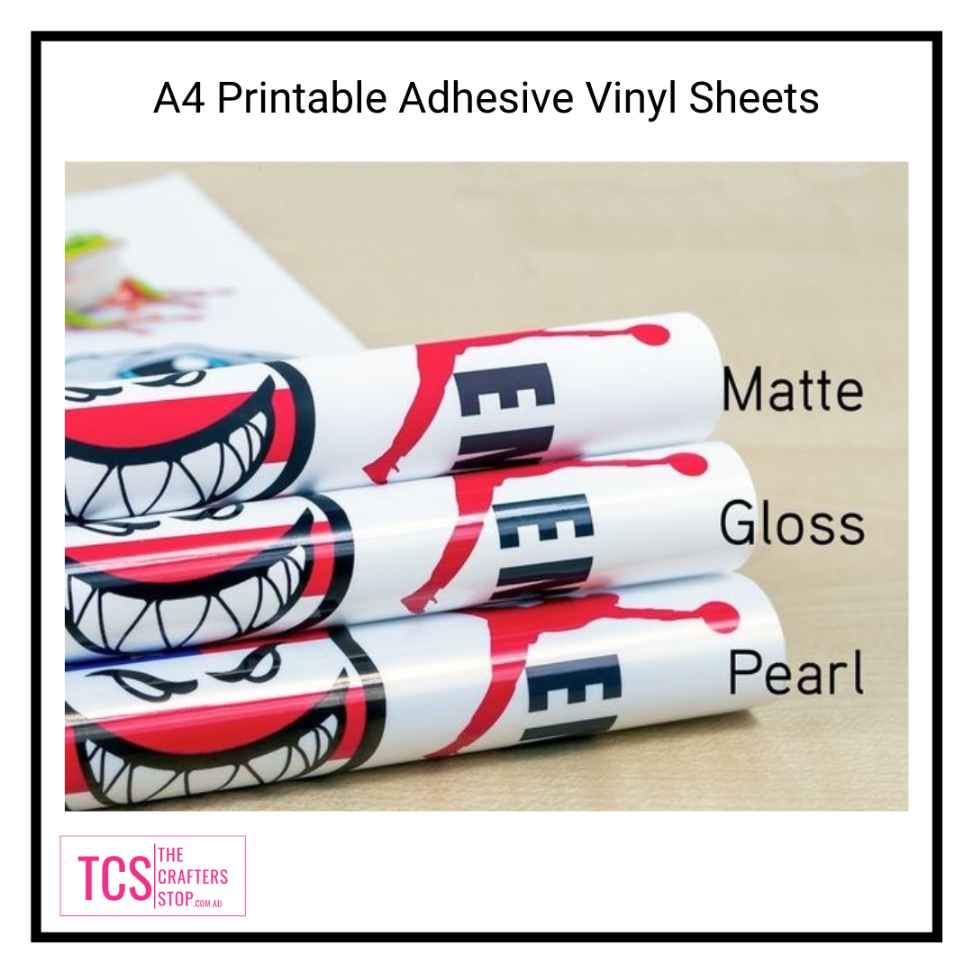 A4 Printable PP Adhesive VINYL Sheets - Inkjet