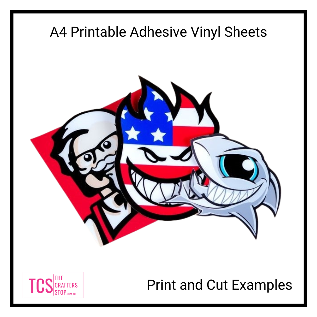 A4 Printable PP Adhesive VINYL Sheets - Inkjet