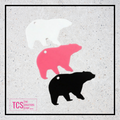 Acrylic Bear Shape Blank 76mm