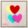 Coloured Acrylic Heart Shape Blank