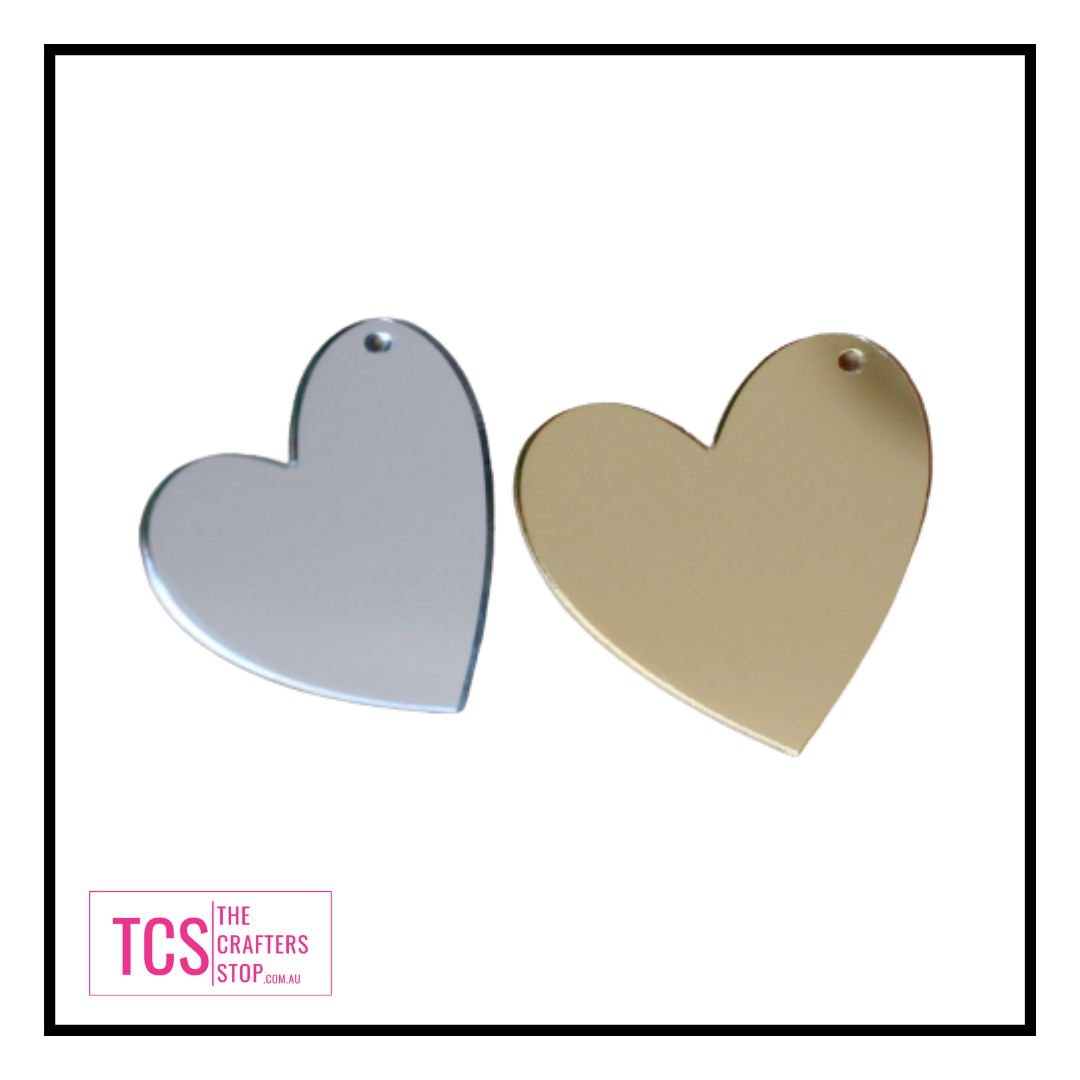 Coloured Acrylic Heart Shape Blank