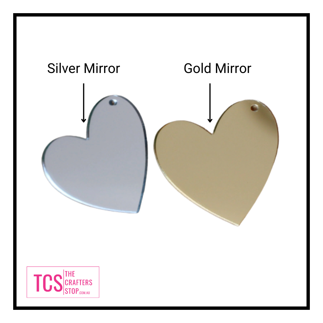 Coloured Acrylic Heart Shape Blank