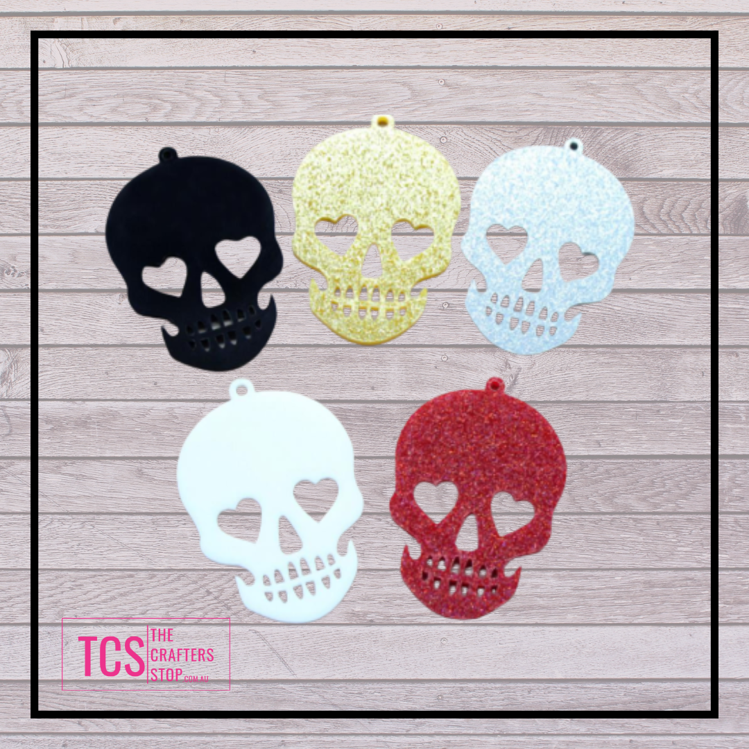 Acrylic Sugar Skull Shape Blanks