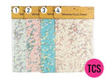 A5 Floral Glitter Sheet - 4 Designs