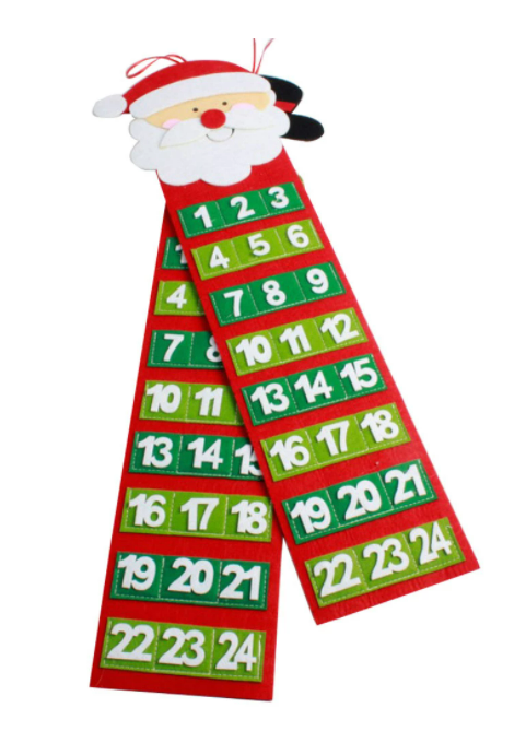 Slim Christmas Felt Advent Calendars