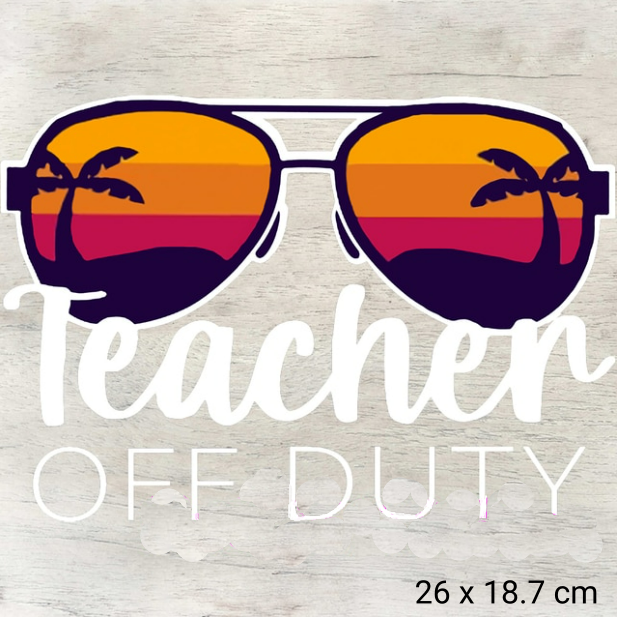 Teacher Themed Ready Made DTF Iron On Transfers