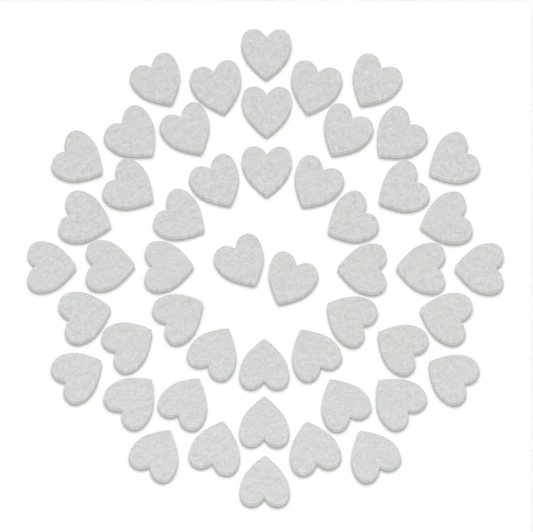 Alcohol Ink Application Tool Heart Shaped Felt Refills (50pk)