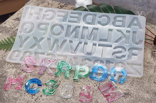 Resin Silicone Alphabet A-Z Mould