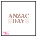 Anzac Day Stamp 50x50mm