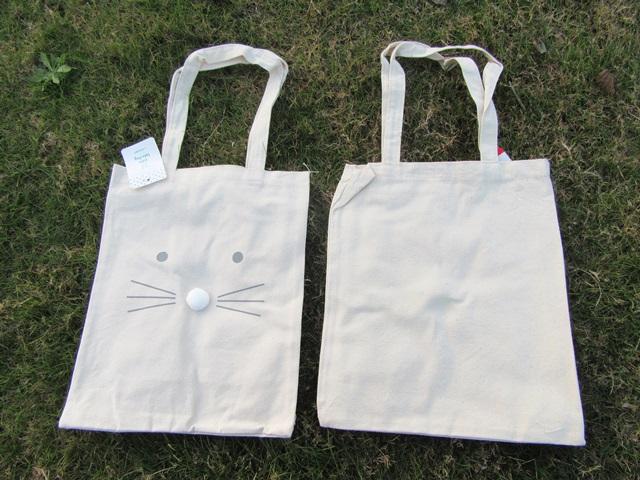 Animal Face Natural Hemp Shopping/Tote Bag