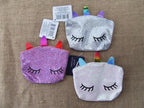 GLITTER LEATHERETTE MINI COIN, MAKEUP/PENCIL CASE