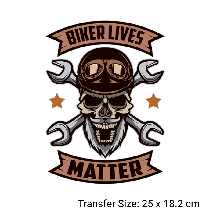 Motor Bike Theme Ready Made DTF Iron On Transfers