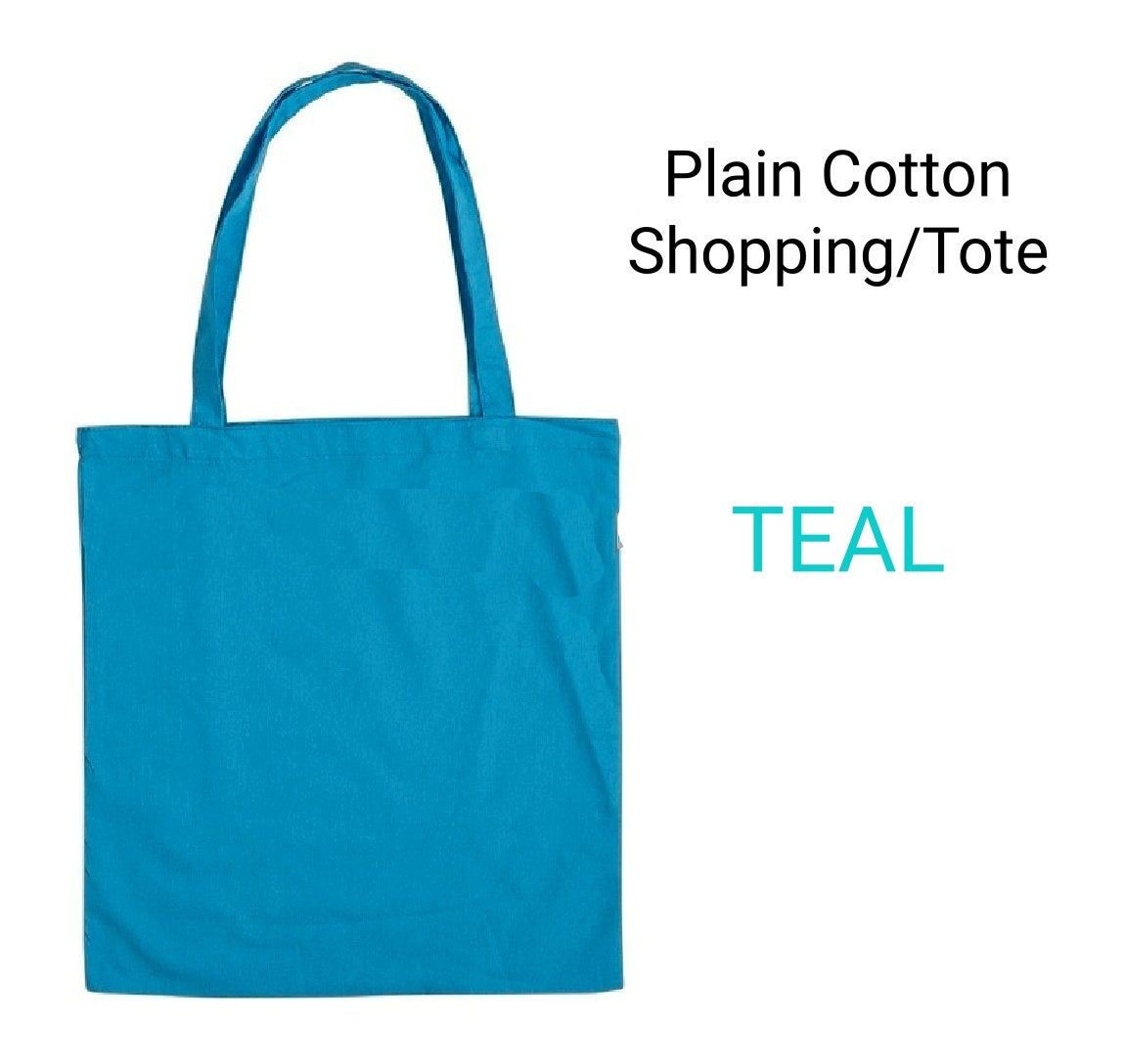 Plain Cotton Shopping Tote Bags Different colours The Crafters