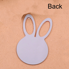 Mirror Acrylic Easter Bunny Blank Ornament