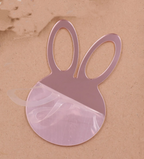Mirror Acrylic Easter Bunny Blank Ornament