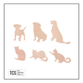 Wooden Cat or Dog Shape Blanks