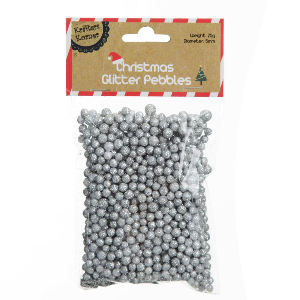 DIY Glitter Craft Pebbles