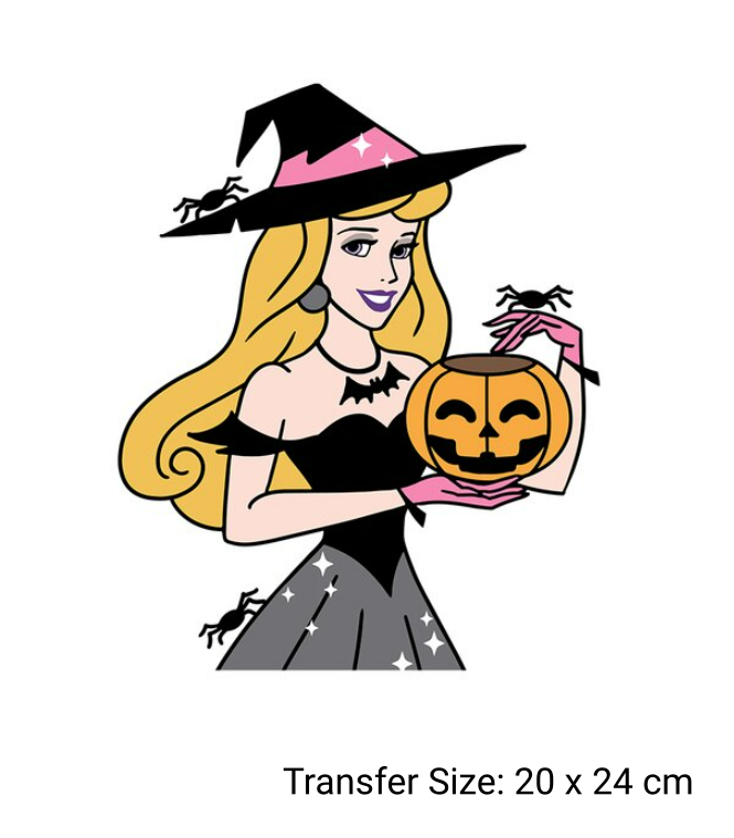 Princess Halloween Theme Ready Made DTF Iron On Transfers