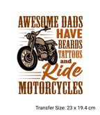 Motor Bike Theme Ready Made DTF Iron On Transfers