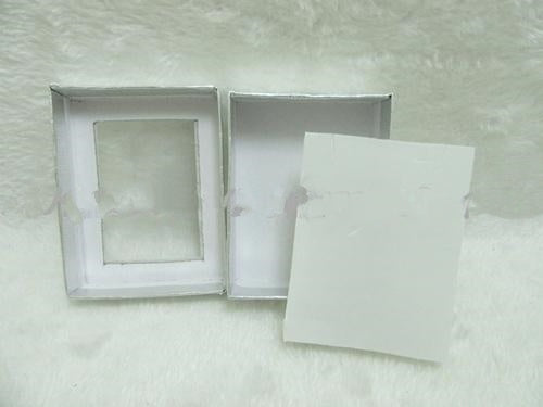 Blank Silver Jewellery Cardboard Display Box