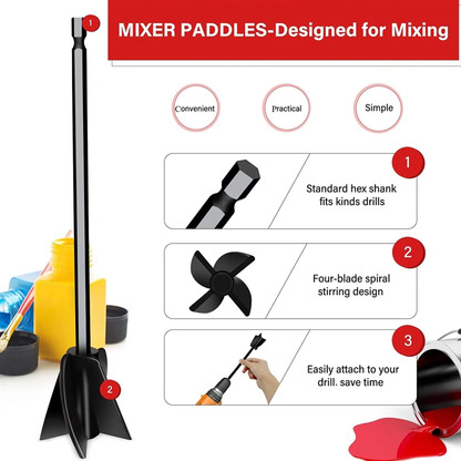 Drill Attachment for Mixing Resin, Paint and more