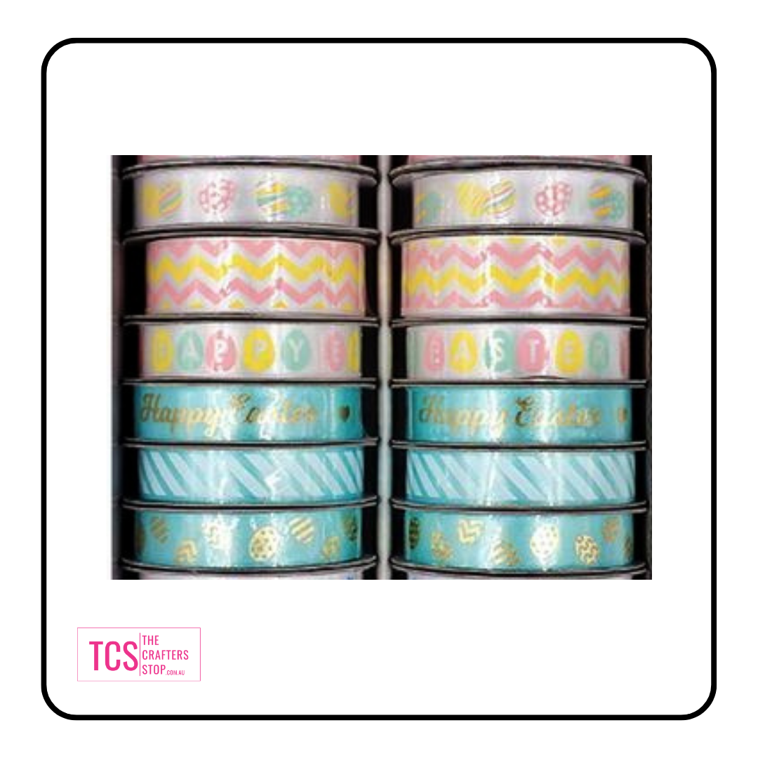 Assorted Easter Themed Satin Ribbon