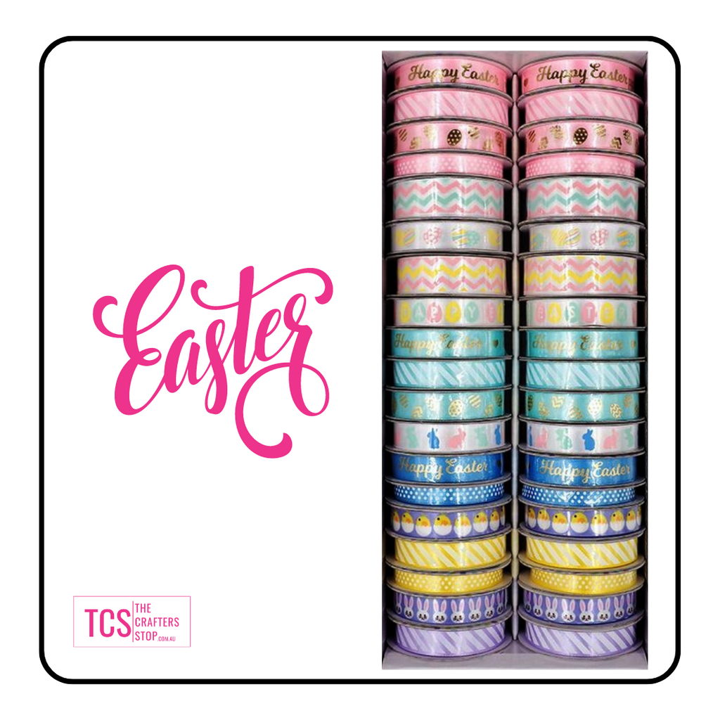 Assorted Easter Themed Satin Ribbon