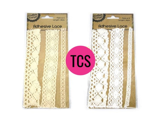 Lace Ribbon Embellishment - 2 Colours