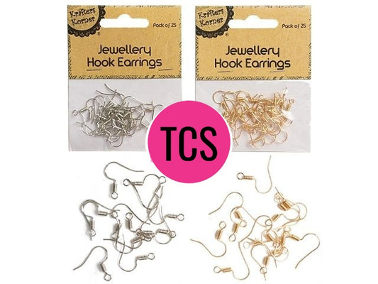 Jewellery Hook Earrings (Pack of 25)