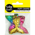 Puffy Sequin Mermaid Tails - 4 pcs