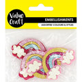 Felt Glitter Rainbows - 4 pcs