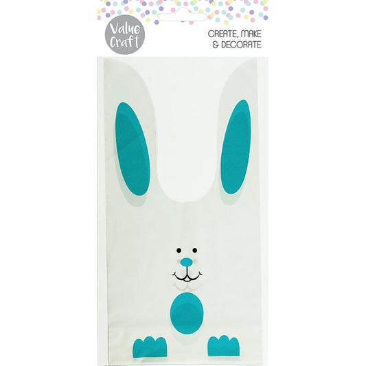 Plastic Easter Bunny Bags - Blue or Pink