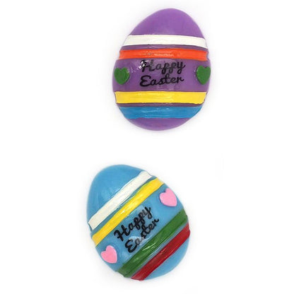 Resin Easter Egg Embellishments - 4 pcs