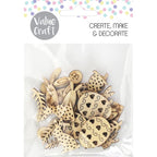Mini Wooden Easter Shapes - 25 pcs