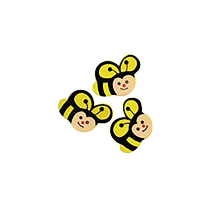 Wooden Painted Bee Embellishments - 10 pcs