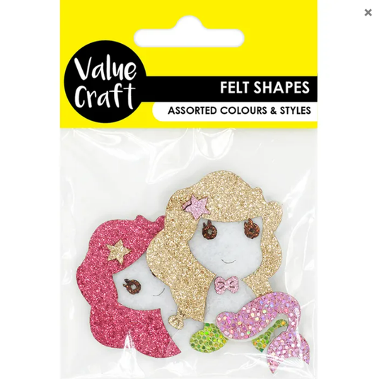 Cute Felt Mermaids 2pcs