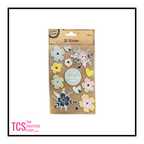 3D Stickers - Words, Tea, Flowers