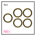 5pc Antique Gold Circle Ring Metal Connectors