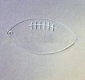 Football Shaped Acrylic Blank